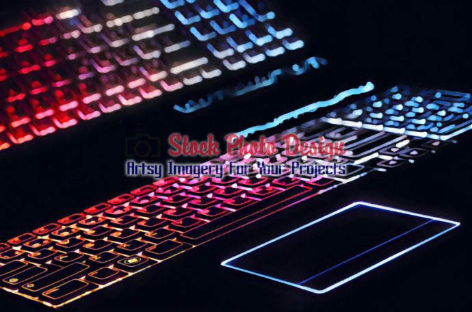Colorful Illuminated Keyboard with Reflection 7