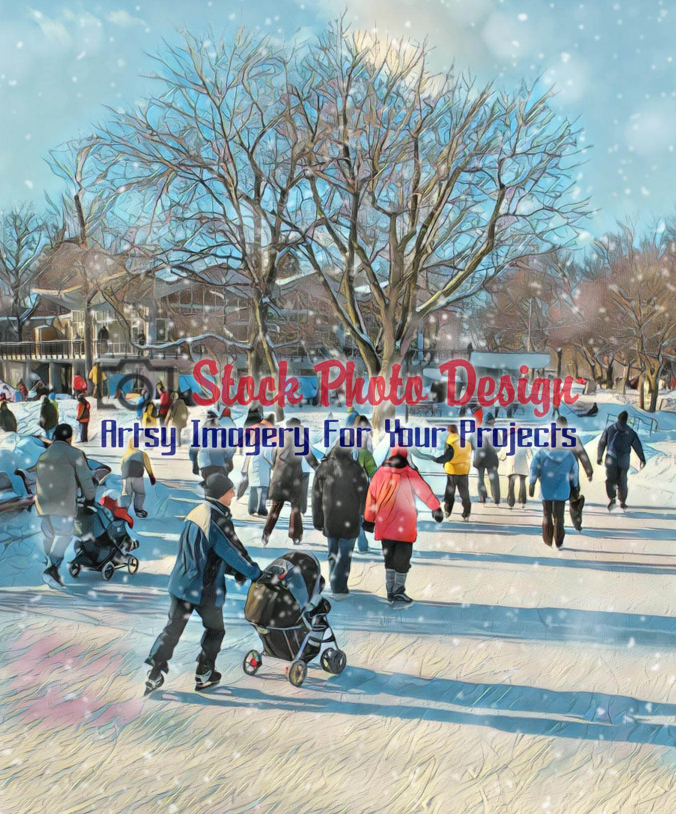 Skating Park with Snow 1 - Dimensions: 1362 by 1638 pixels