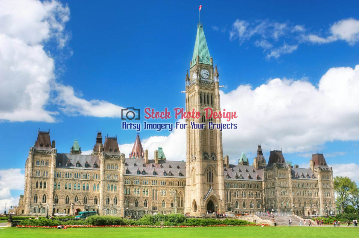 Ottawa Parliament Building in HDR - Dimensions: 3000 by 1990 pixels