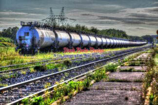 Train Tanker Wagons in HDR