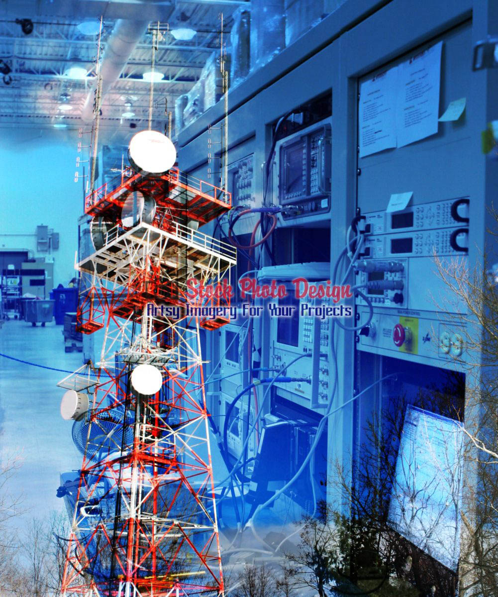 Modern Communication Equipments Photo Montage 01 - Dimensions: 2335 by 2798 pixels