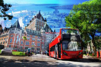 Quebec City Bus Photo Montage 03