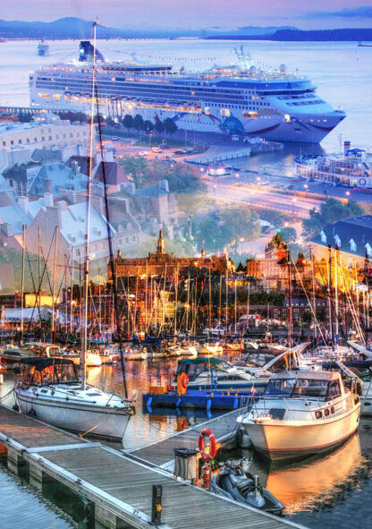 Urban Marina and Dock Photo Montage - Dimensions: 2291 by 3258 pixels