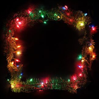 Square Christmas Lights Frame