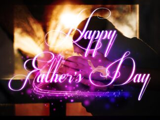 Happy Father's Day Purple