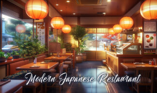 Modern Japanese Restaurant - Food Business Image