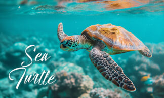 Sea Turtle - Free Swim in the Ocean